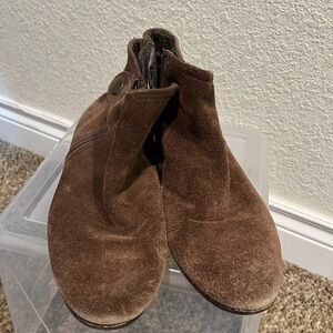 Franco Sarto Chocolate Suede Boots
